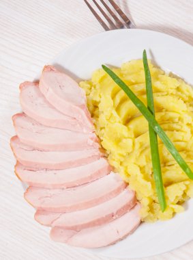 kipfilet en aardappelpuree