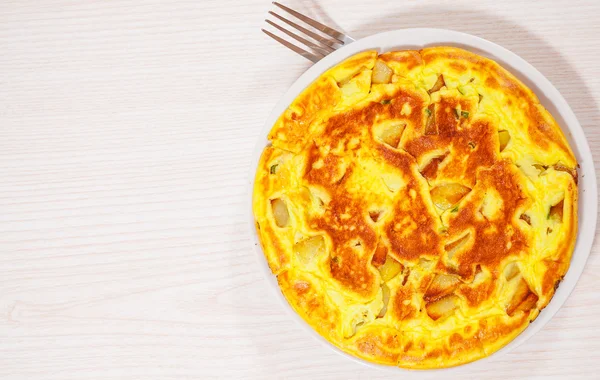 Omelette sur assiette — Photo