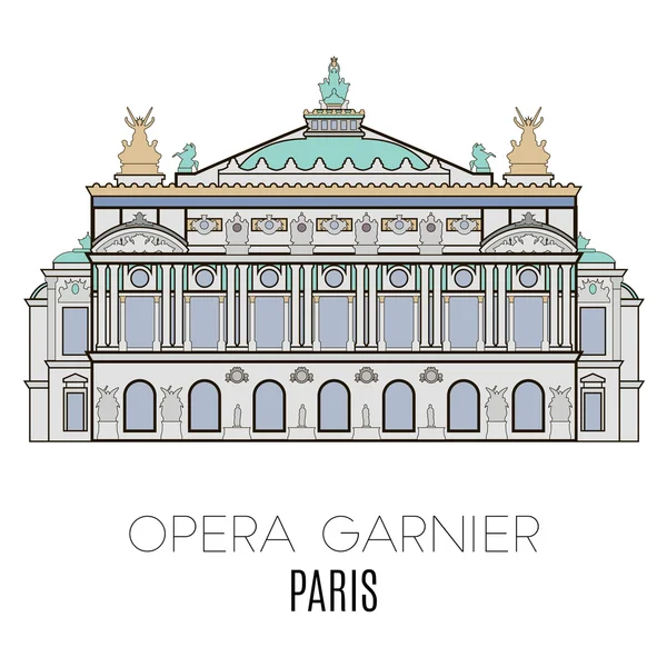 Opera Garnier, Parigi — Vettoriale Stock