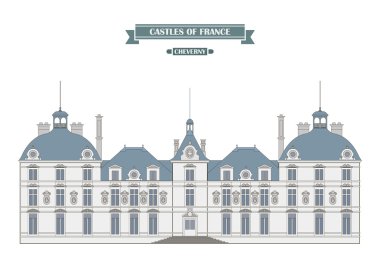 Cheverny castle, Fransa. Bulunan Meşhur Mekanlar