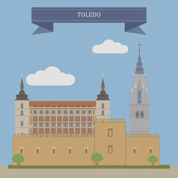 Толедо, місто в Іспанії — стоковий вектор