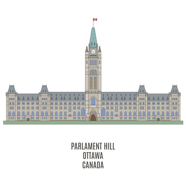 Parlement du Canada sur la Colline du Parlement — Image vectorielle