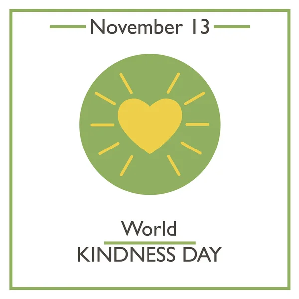 World Kindness Day. November 13 — Stock Vector