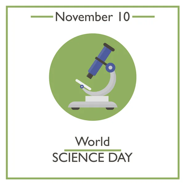 World Science Day. November 10 — Stock Vector