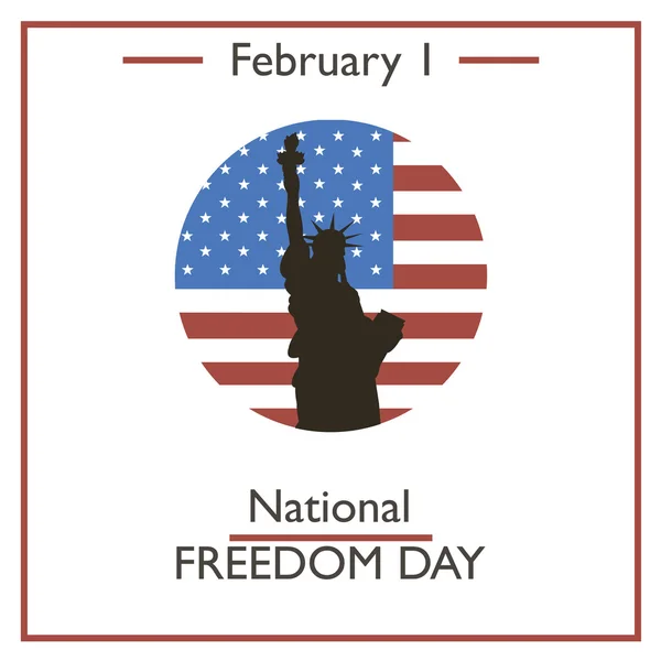 National Freedom Day. February 1 — Stock Vector