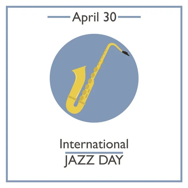 International Jazz Day, April 30 — Stock Vector