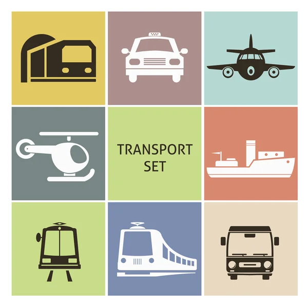 Transport icons — Stock Vector