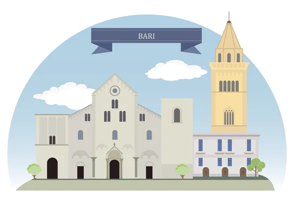 Bari, Italy — Stock Vector