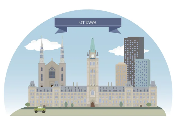 Ottawa, Canadá — Vector de stock