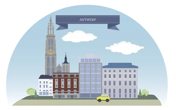 Anvers, Belgique — Image vectorielle