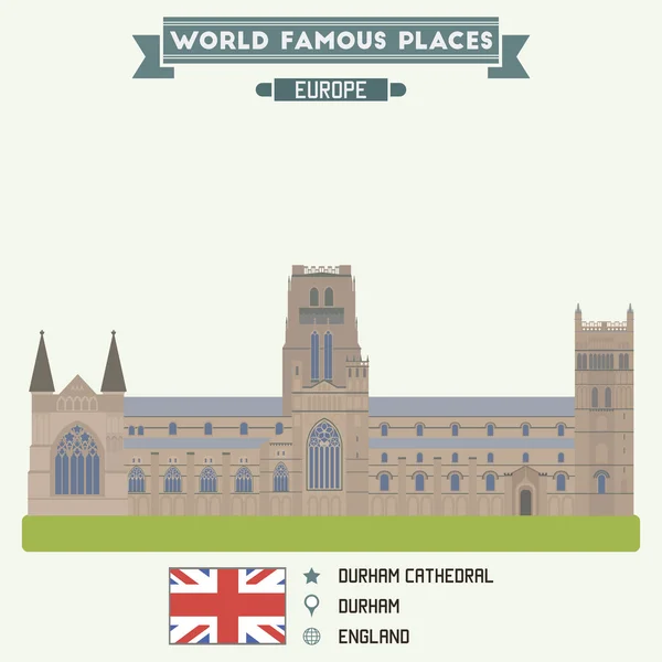 Catedral de Durham — Vector de stock