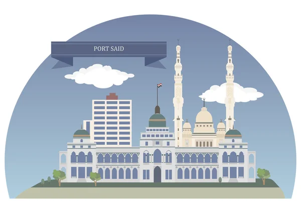 Port Said, Egypt — Stock Vector