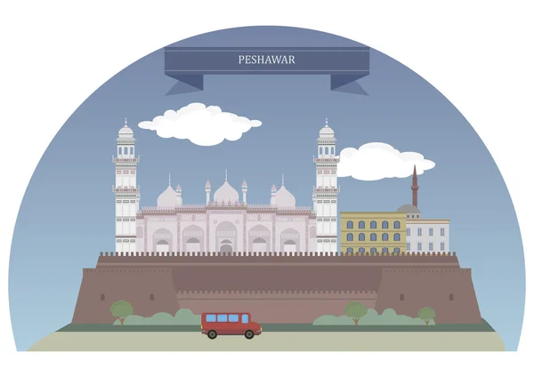 Pesjawar, Pakistan — Stockvector