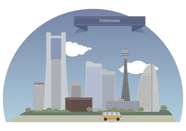 Yokohama, Japón — Archivo Imágenes Vectoriales