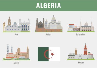 Cities in Algeria clipart
