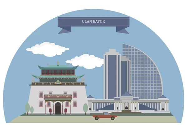 Ulan Bator, Mongolie — Image vectorielle