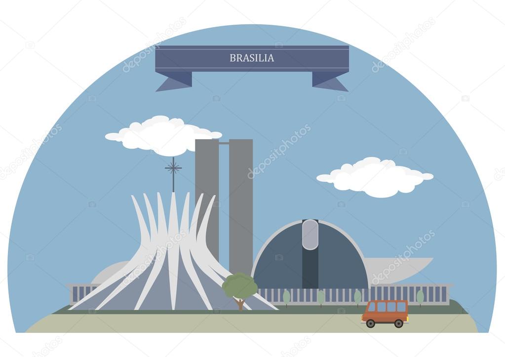 Brasilia, Brazil. Famous places