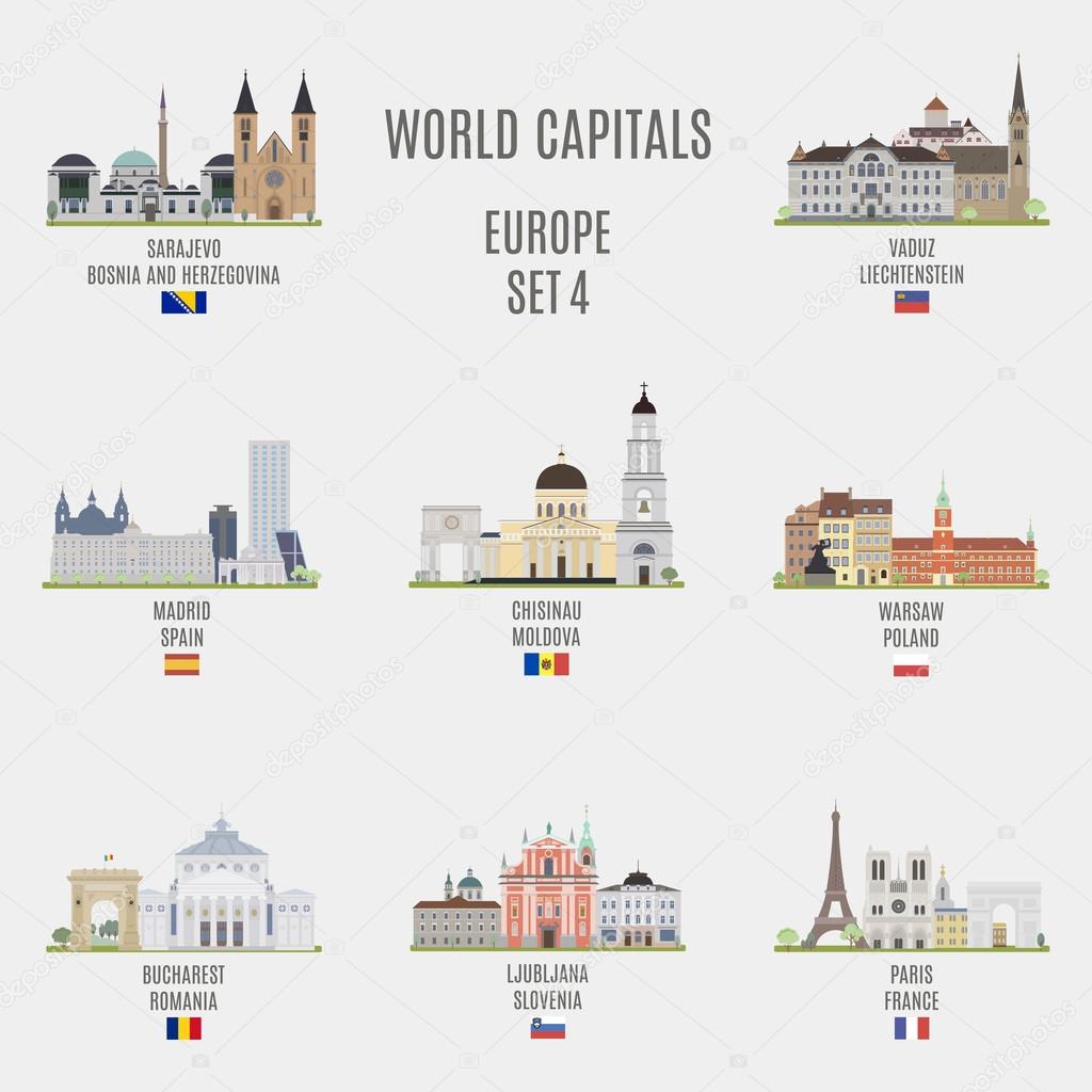 World capitals.Famous Places