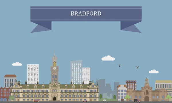 Bradford, ciudad en Inglaterra — Archivo Imágenes Vectoriales