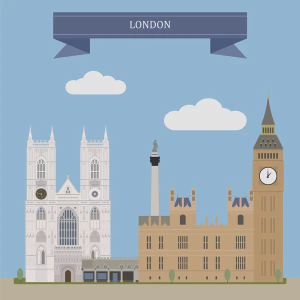 Londres, ciudad de Inglaterra — Vector de stock