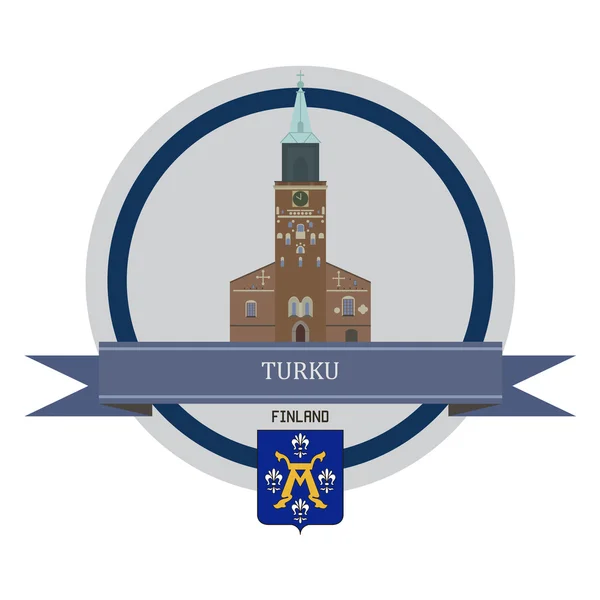 Banner de cinta Turku — Vector de stock