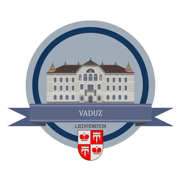 Banner de cinta Vaduz — Archivo Imágenes Vectoriales