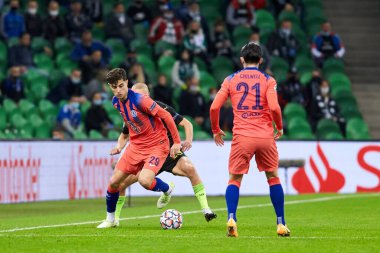 Krasnodar, Rusya - 28 Ekim 2020: Chelsea FC 'den Kai Havertz, FC Krasnodar ve Chelsea FC arasında oynanan UEFA Şampiyonlar Ligi E Grubu karşılaşmasında