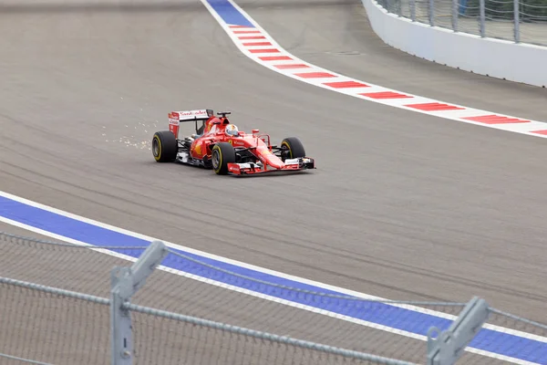 Sebastian Vettel da Scuderia Ferrari. Fórmula Um. Sochi Rússia — Fotografia de Stock