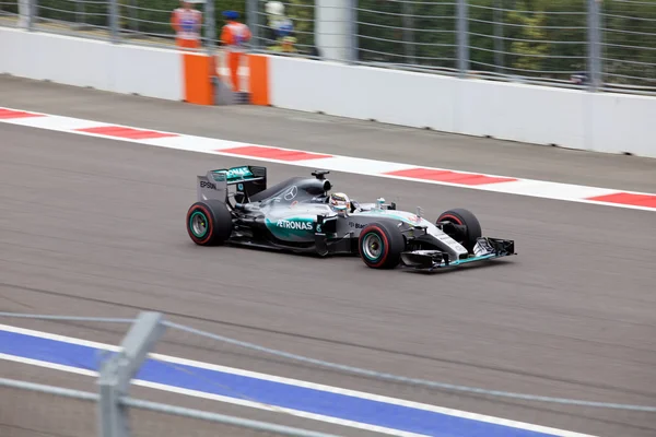 Lewis Hamilton da Mercedes AMG Petronas. Fórmula Um. Sochi Rússia — Fotografia de Stock