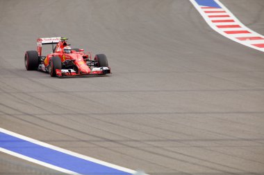 Scuderia Ferrari, Kimi Raikkonen. Formula 1. Sochi Rusya