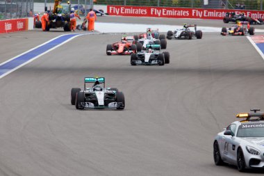Nico Rosberg, Mercedes Amg Petronas. Formula 1. Sochi Rusya