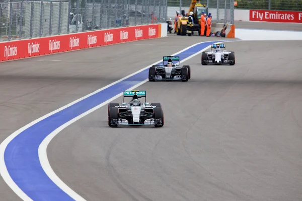 Nico Rosberg av Mercedes Amg Petronas. Formel 1. Sochi Ryssland — Stockfoto