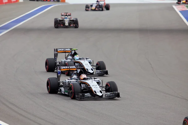 Nico Hulkenberg de Sahara Force India. Fórmula 1. Sochi Rusia — Foto de Stock