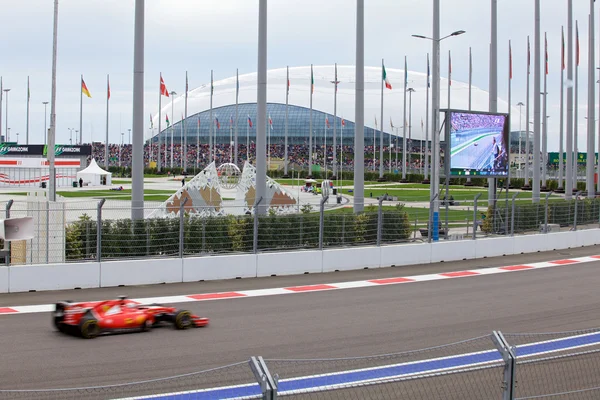 Sebastian Vettel della Scuderia Ferrari. Formula Uno. Sochi Russia — Foto Stock