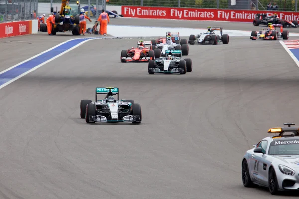 Nico Rosberg, Mercedes Amg Petronas. Formula 1. Sochi Rusya Stok Fotoğraf