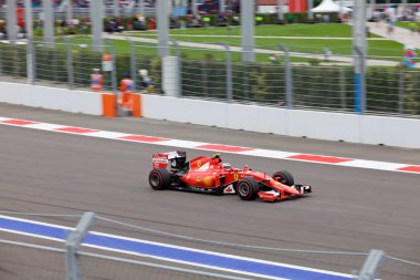 Scuderia Ferrari, Kimi Raikkonen. Formula 1. Sochi Rusya