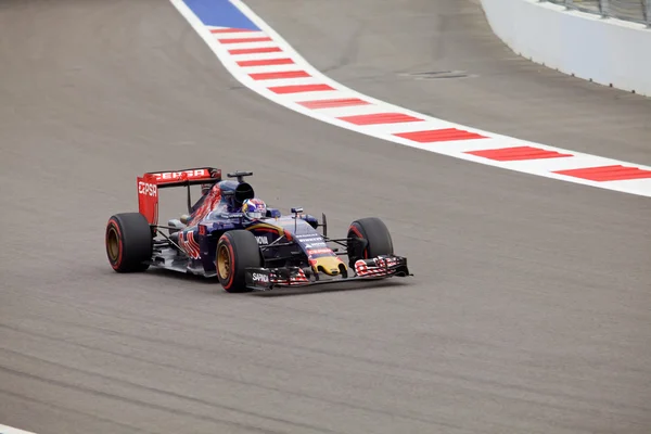 Max Verstappen da Scuderia Toro Rosso. Fórmula Um. Sochi Rússia — Fotografia de Stock