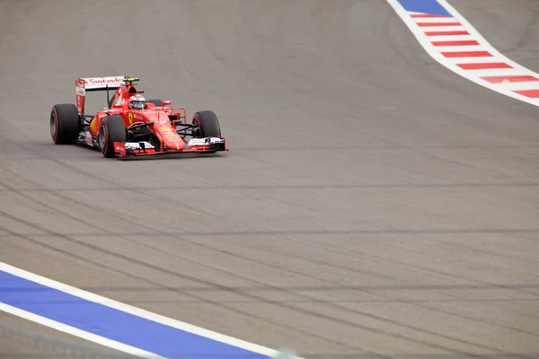 Kimi Räikkönen av Scuderia Ferrari. Formel 1. Sochi Ryssland — Stockfoto