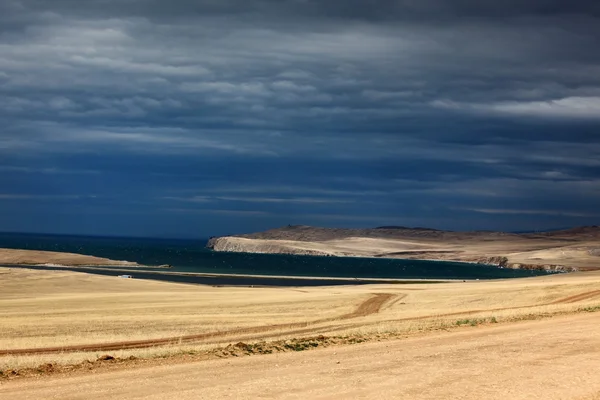 La costa al lago Baikal, isola di Olkhon,, Russia — Foto Stock