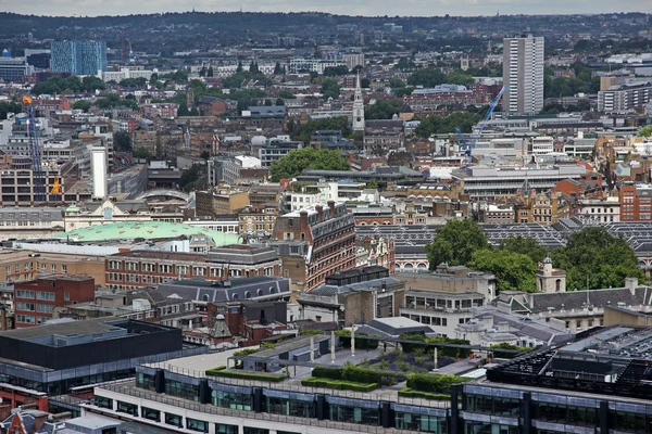 Au-dessus de Londres avec la cathédrale St Paul, Royaume-Uni — Photo