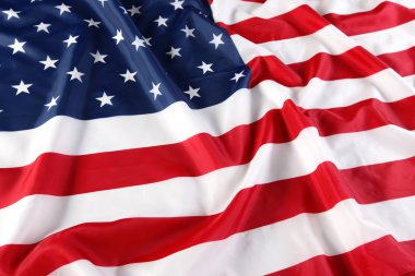 Amerikan bayrağına yaklaş.