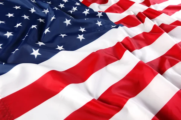 Zblízka americké vlajky Stock Snímky