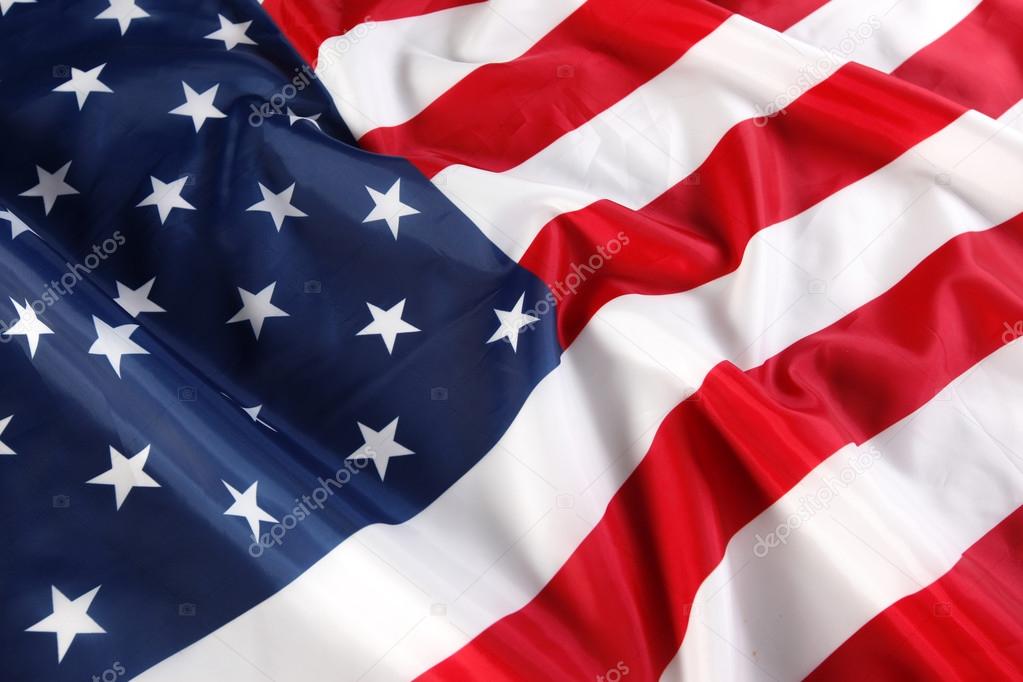 Close up of American flag