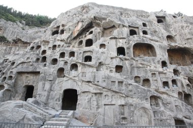 Luoyang longmen mağarasını Çin Buda