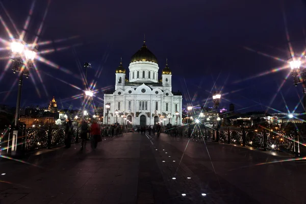 Kända och vackra natten Visa domkyrkan av jesus Kristus sa — Stockfoto