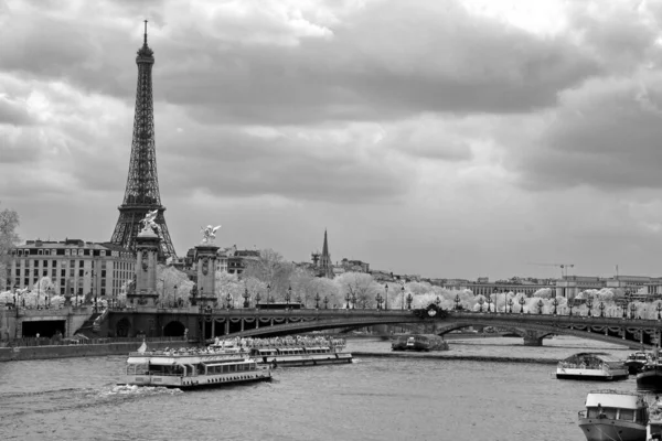 Eiffeltoren Alexandre Iii Brug Parijs Frankrijk — Stockfoto