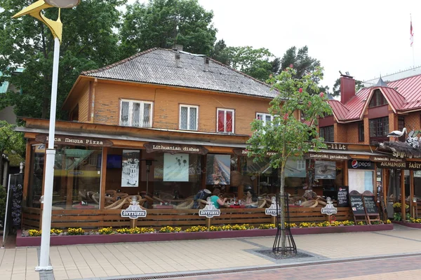 Кафе в місті Паланга, Литва — стокове фото