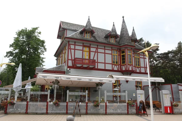 Café in Palanga, Litauen — Stockfoto