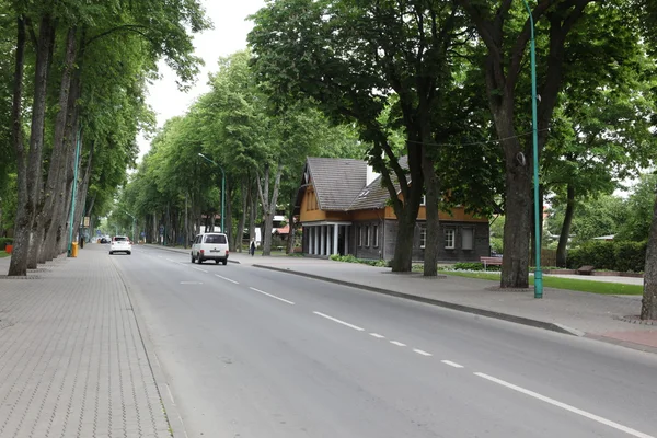 Passeio central em Palanga — Fotografia de Stock