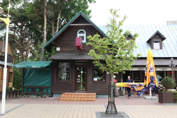 Café i palanga, lithuania — Stockfoto